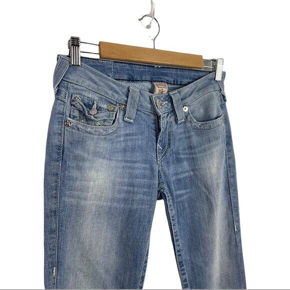 True Religion Straight Leg Light Wash Jeans 27 - Picture 5 of 14